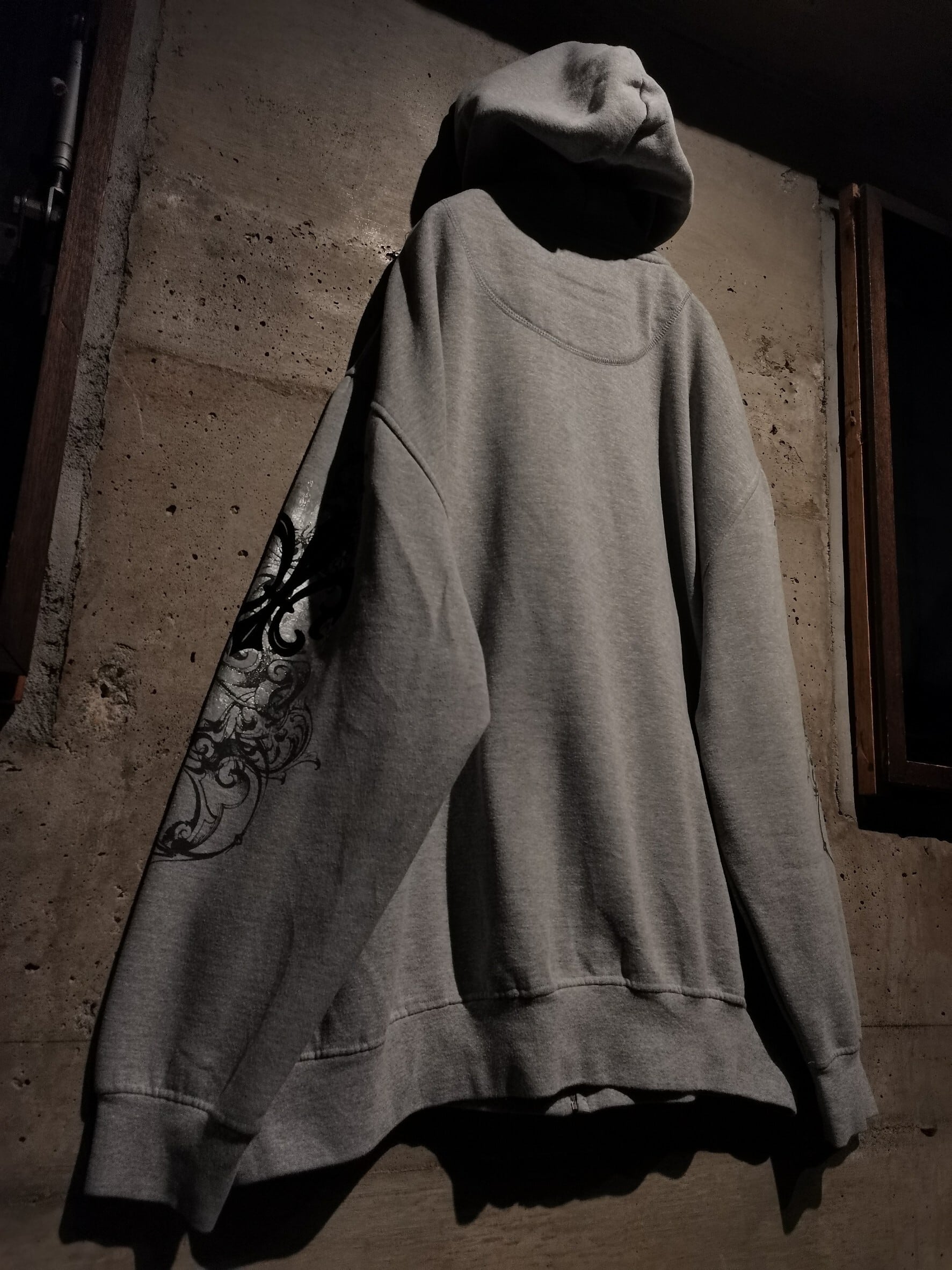 Caka】”Karl Kani”Fleur Motif Print Design Vintage Loose Zip up