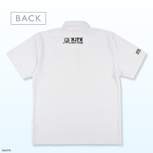 新日本プロレス DRY + UVケア ポロシャツ（ボタンダウン） ホワイト　《全3色展開》