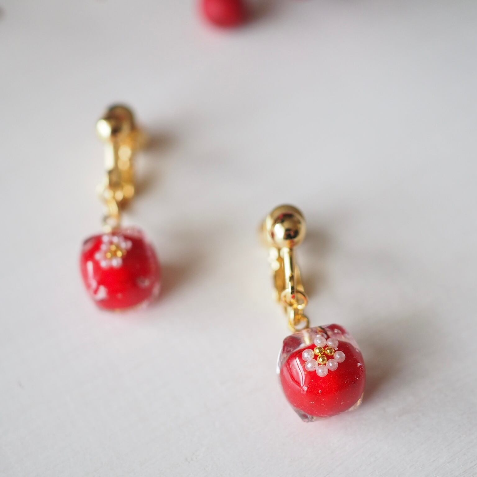 プランツキューブ ピアス/イヤリング -南天- | hakumokuren online shop