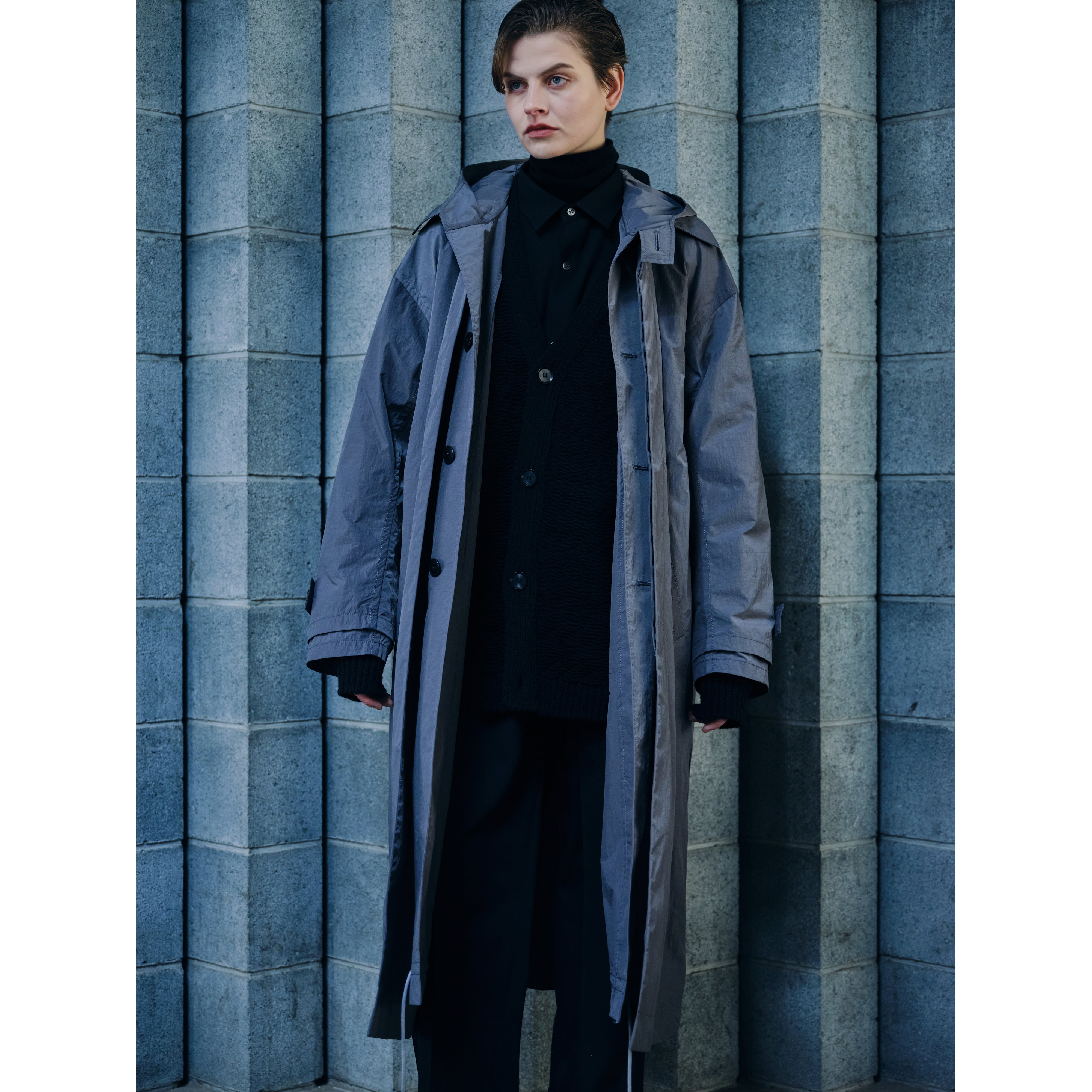 その他ブランド / Blanc YM/コート/M/NVY/無地/BL-22A-CNC/Convertible Nylon Coat Blanc YM] (ブランワイエム) BL-22A-CNC Convertible Nylon Coat