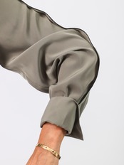 BRAHMIN(配色メロー＆配色ボウタイブラウス）