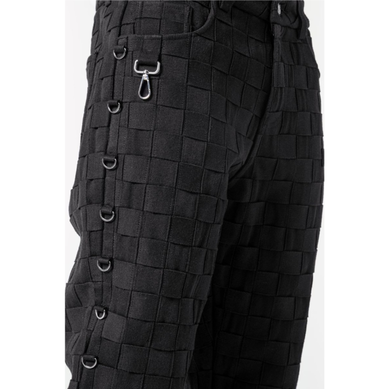 GUAPI / obsidian black braided pants