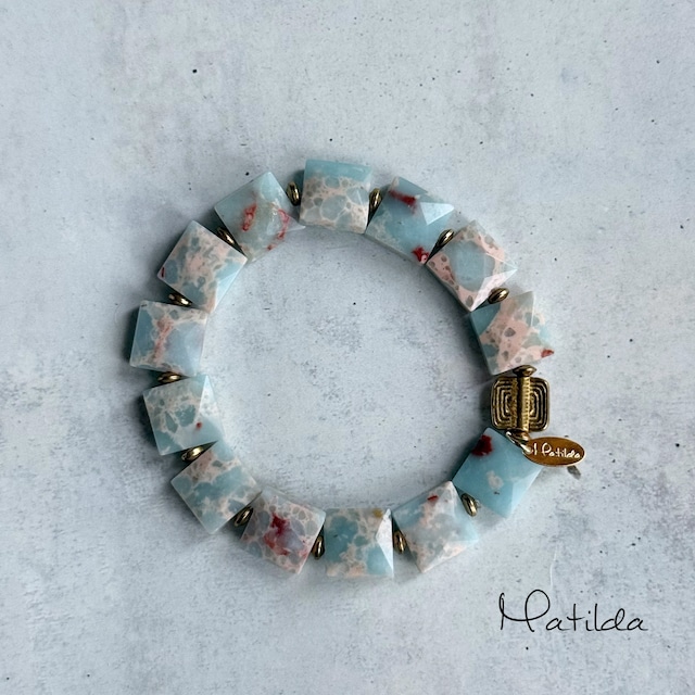 【再販】tumble bracelet（インプレッションストーン）