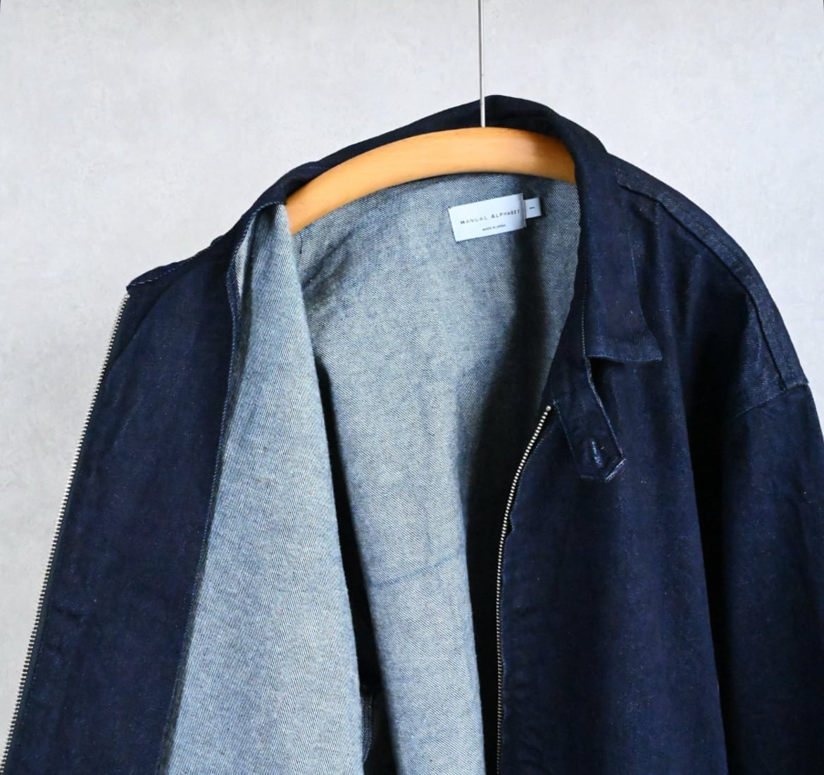25AW》【MANUAL ALPHABET】12oz DENIM SWING TOP JKT マニュアル