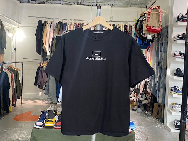 ACNE STUDIOS FACE LOGO SS TEE BLACK SMALL 29825