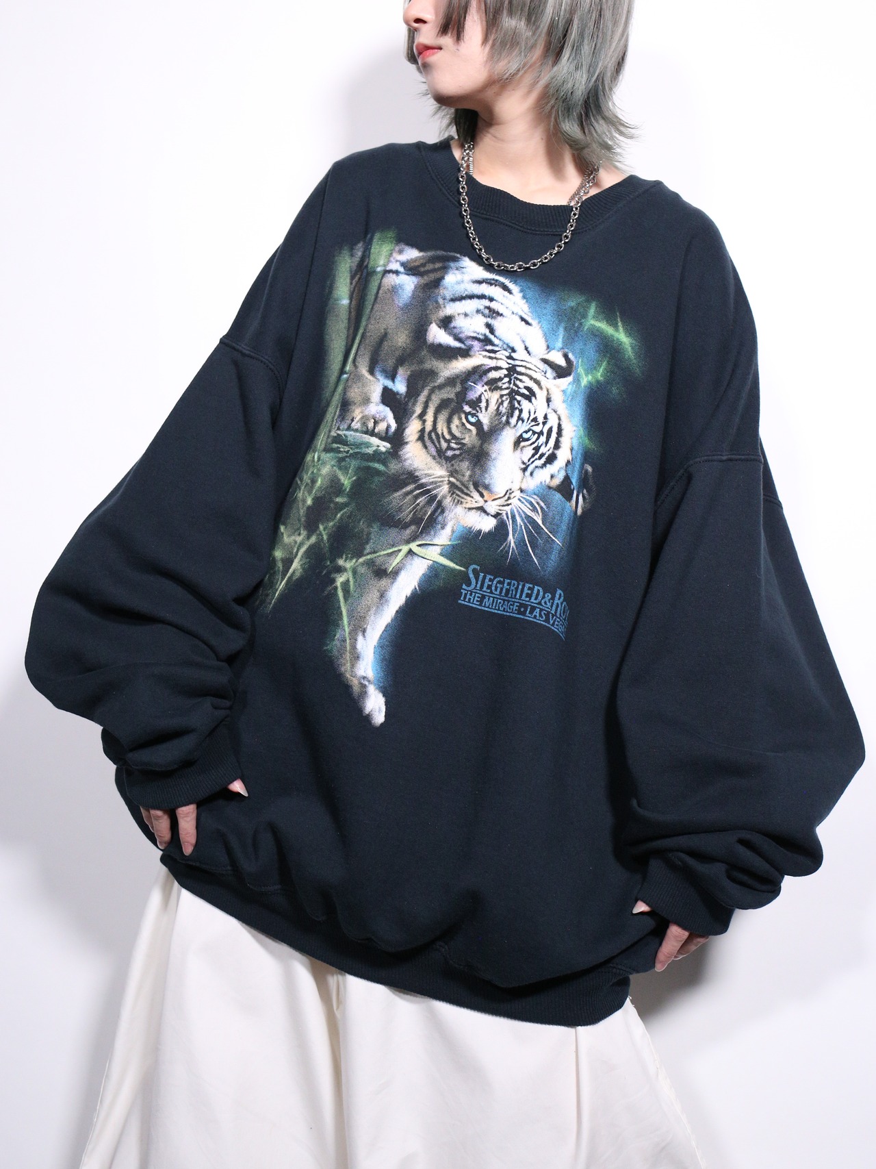 “SIEGFRIED & ROY” 虎 oversized sweatshirt - 1