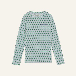 即納【The Campamento】Flowers and Stripes Tshirt / リブロングTシャツ / カンパメント