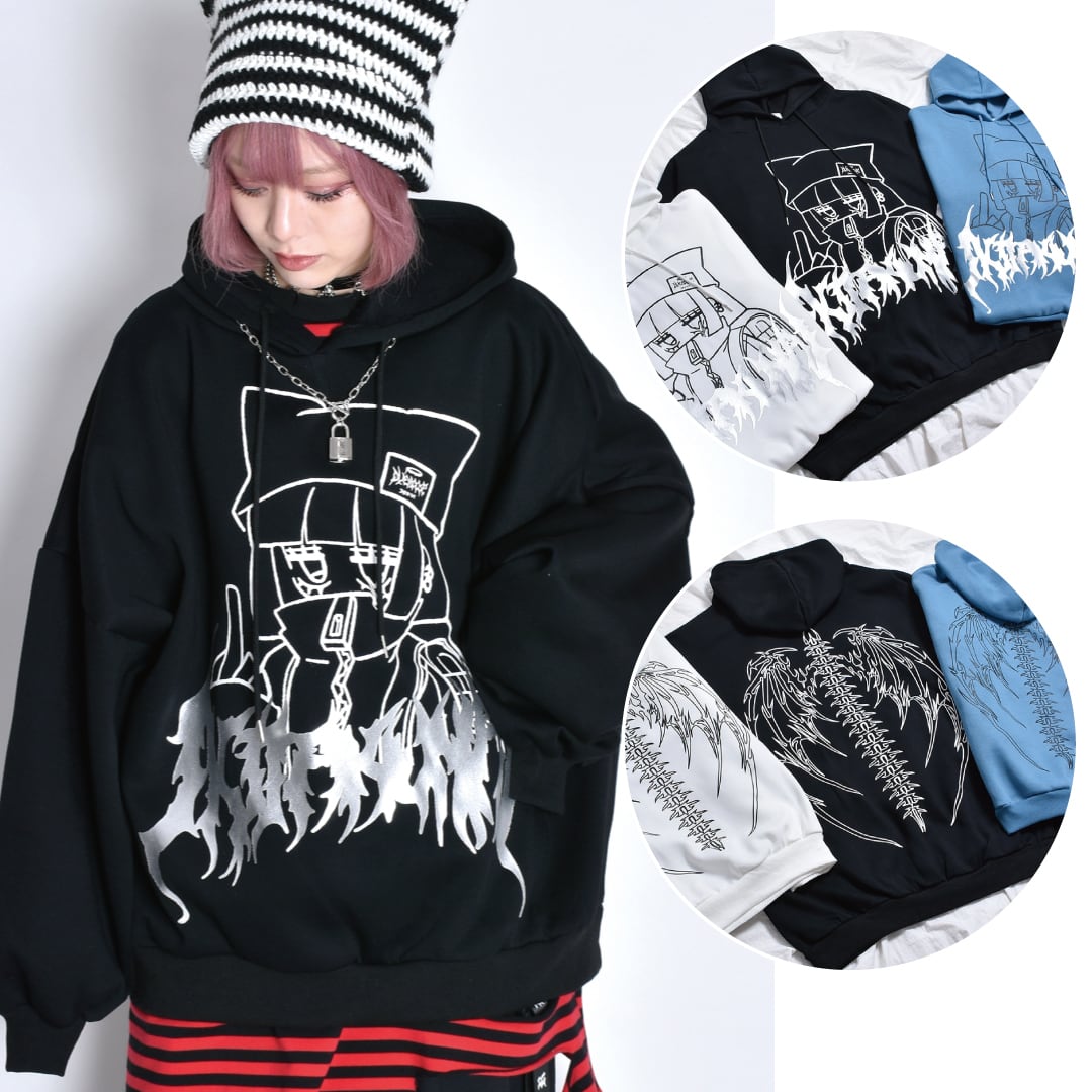 バックボーン GIRLパーカー(裏起毛)