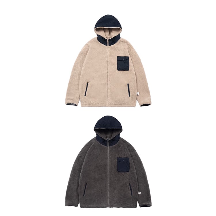 ★PATCHWORK HOODED CARDIGAN JACKET　　　A0839