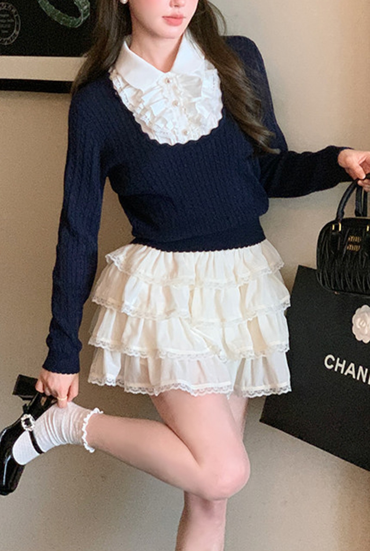 フリルティアードミニスカート LK1815