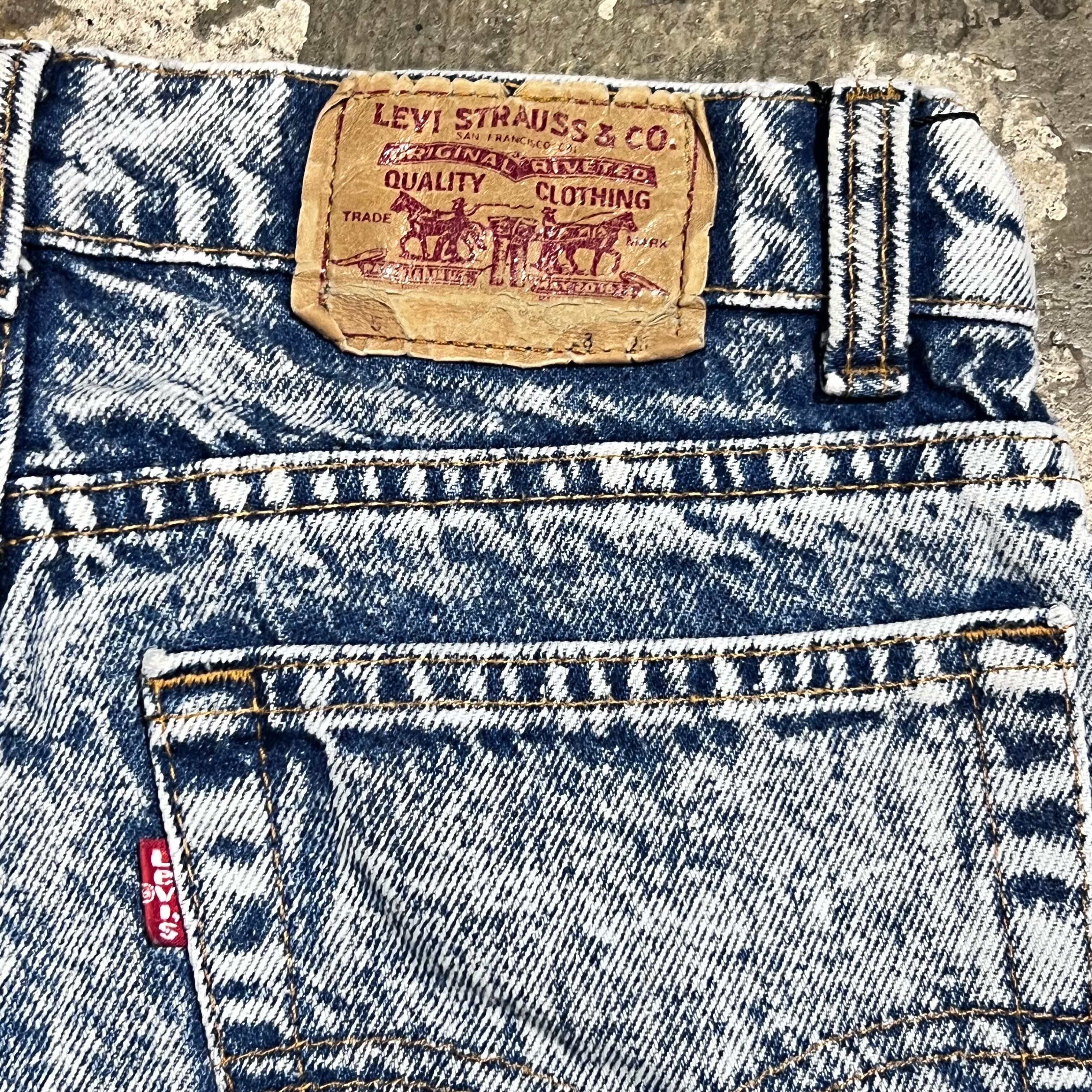 USA製 90年代 size:W28 L28 Levis リーバイス ケミカルウォッシュ