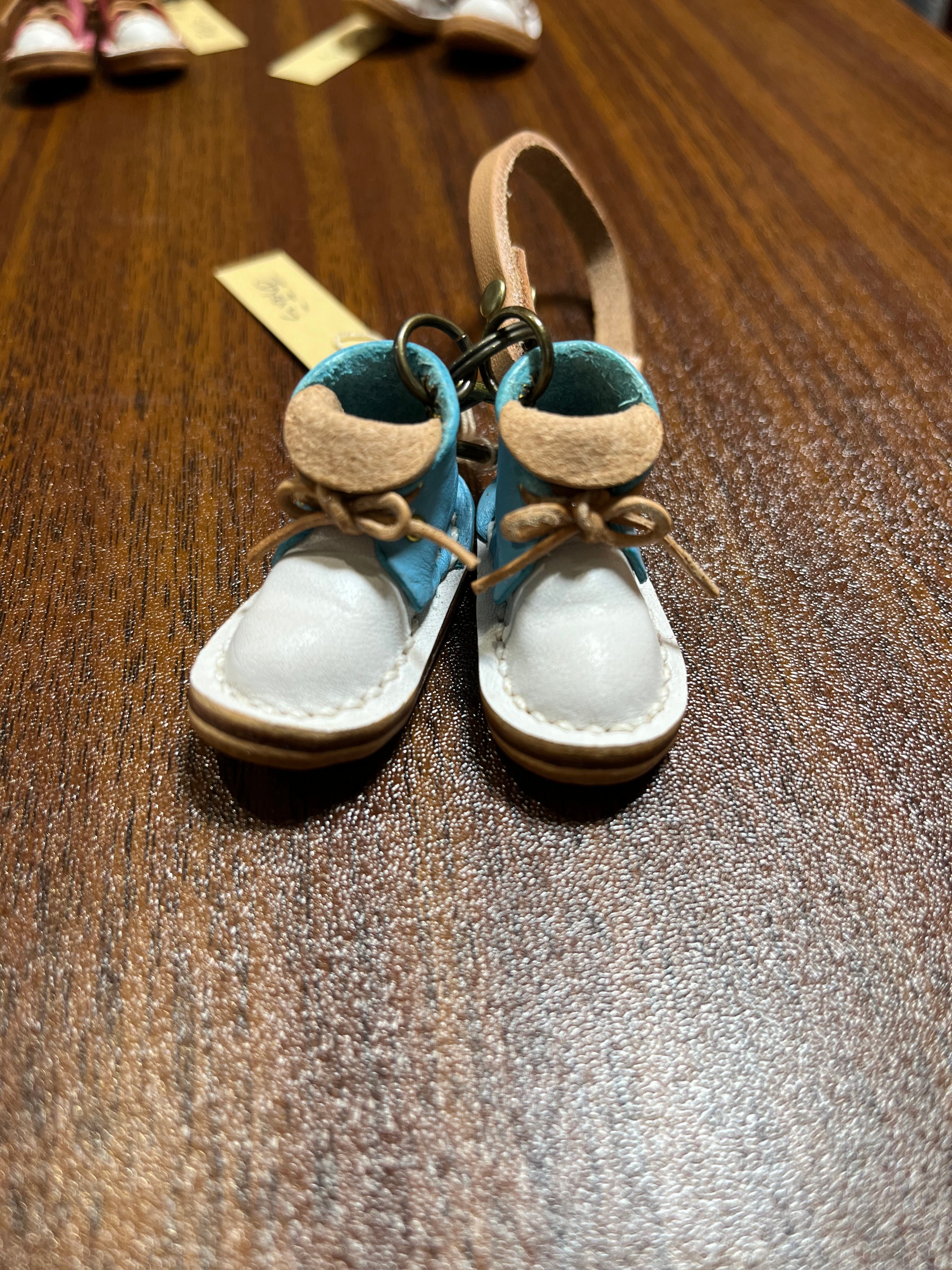 革 ブーツキーホルダー ハンドメイド | tenshinomise