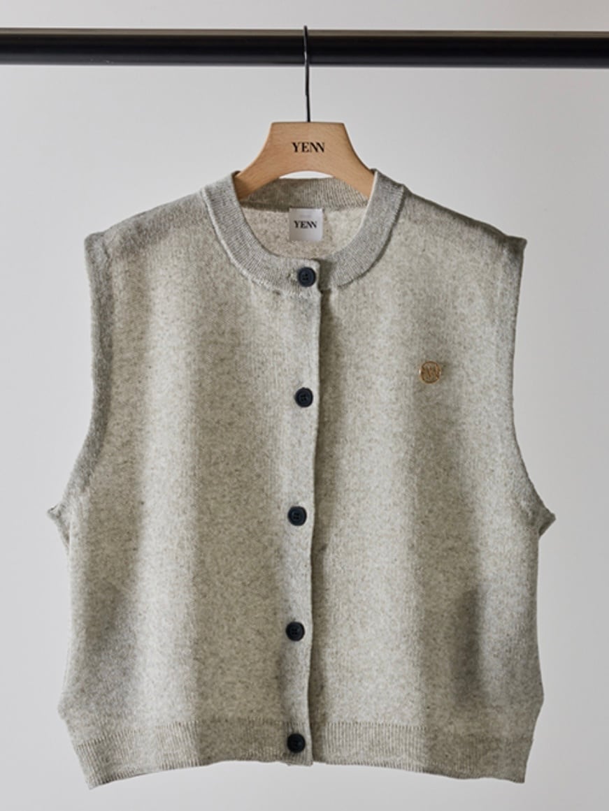 送料無料】YENN(イエン) LINEN SHEER VEST リネンシアーベスト 麻