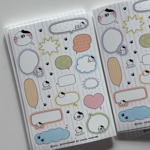 ★予約 KEYKEYMADE 〔sticker -Daily 4種類-〕