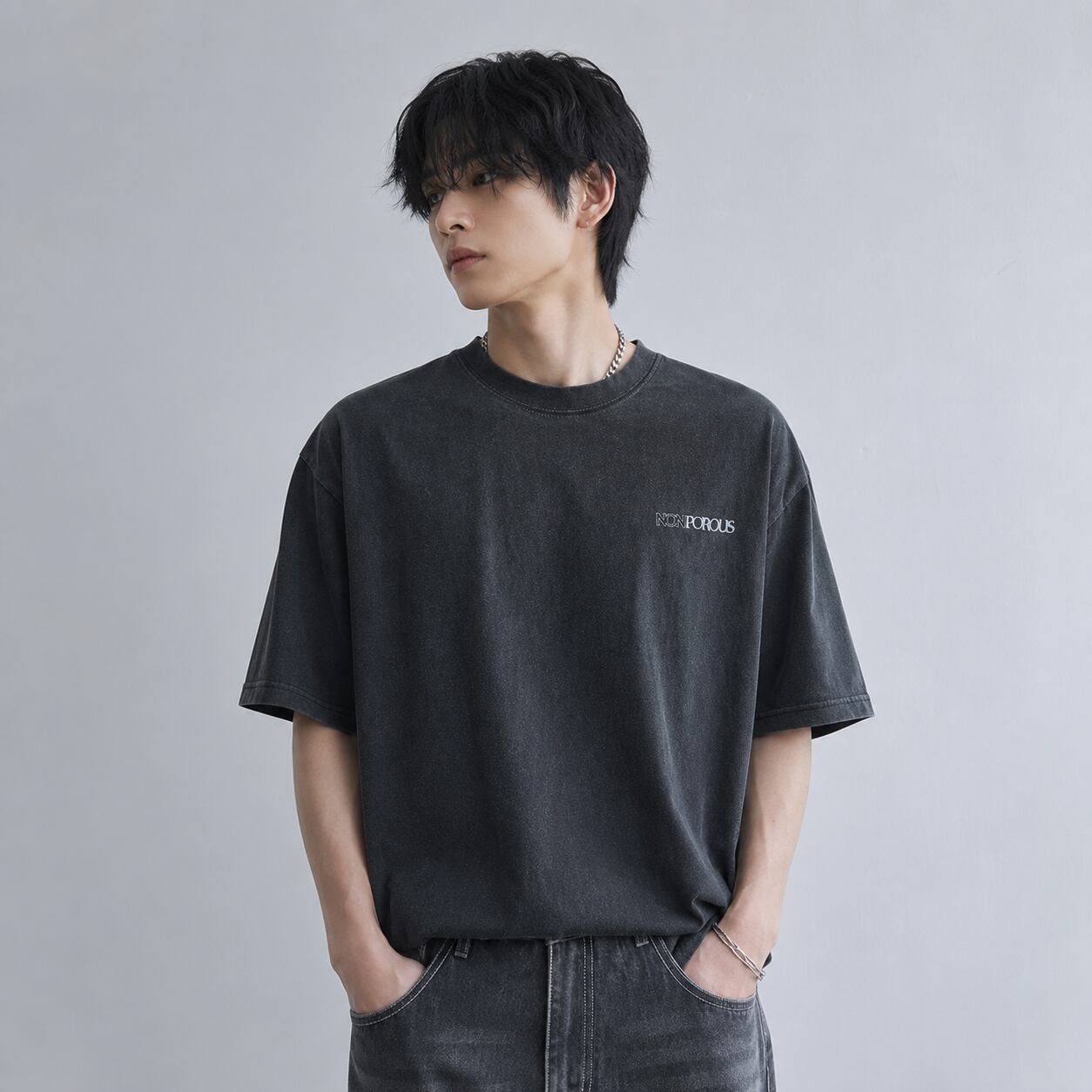 Letter print short-sleeve T-shirt 0010