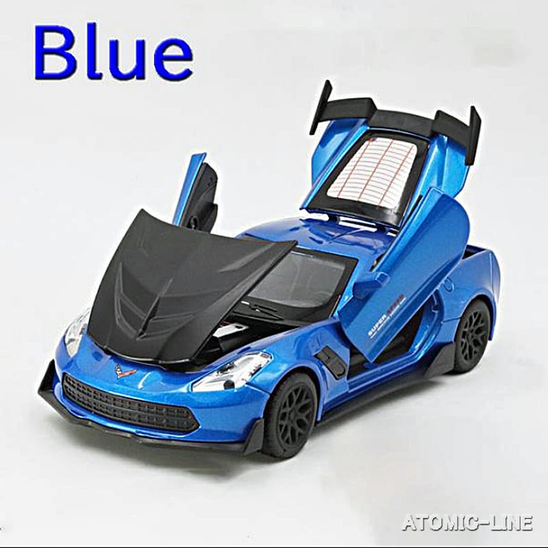 シボレー コルベット C7 1/32 ミニカー 全5色 ライト点灯 エンジン