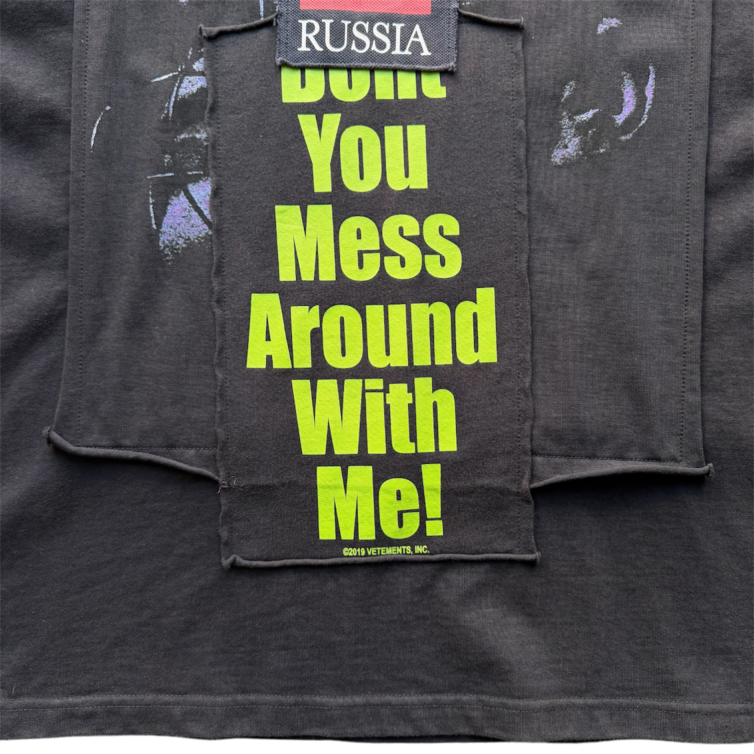 VETEMENTS 18aw Patchwork Hoodie