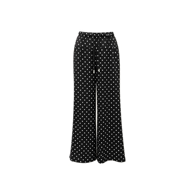 Slim flare dot sweat pants