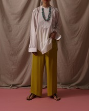 1940's Arrow / Open Back Shirt / Size L - White