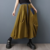 切り替え バルーン フレアスカート 00169