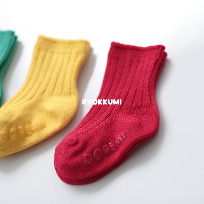 RGB SOCKS SET ( 4in1) | RYOKKUMi.りょくみ/韓国子供服