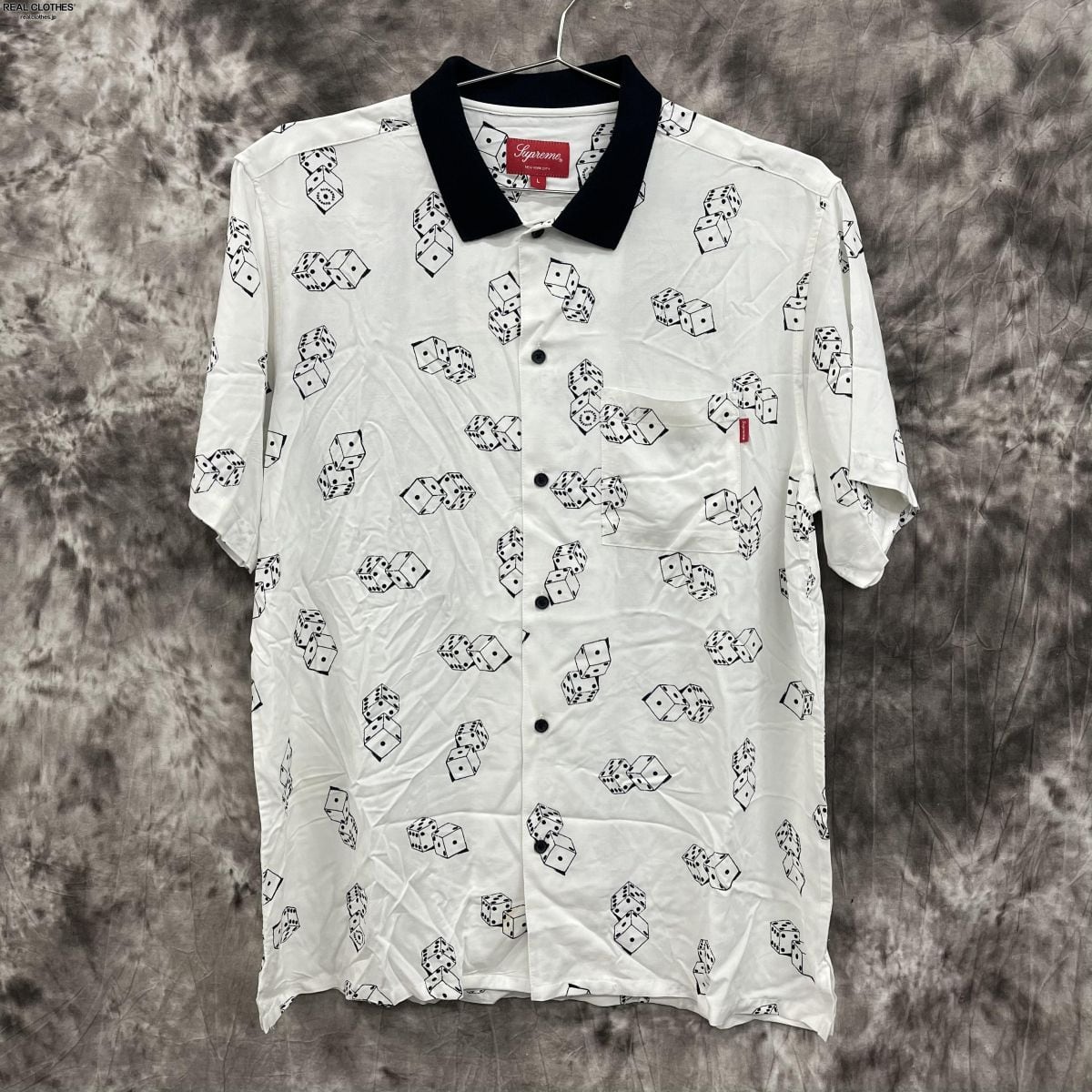 Supreme/シュプリーム【19SS】Dice Rayon S/S Shirt/ダイス レーヨン ショートスリーブ シャツ/L