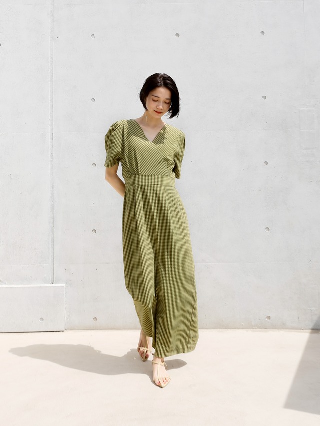 【4/18-4/23先行受注商品】v-neck maxi onepiece