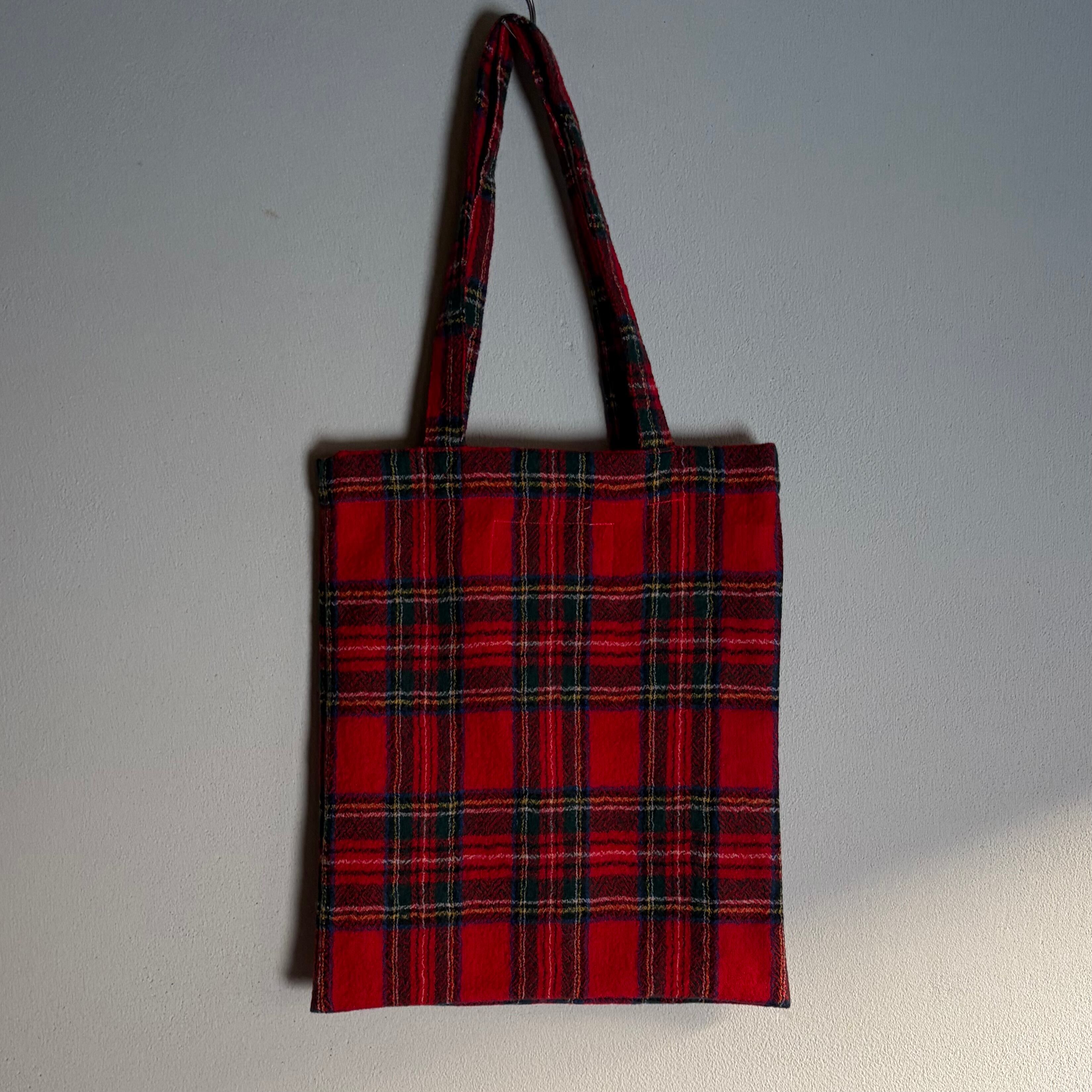 R&D.M.Co-/OLDMAN'S TAILOR / TARTAN CHECK R TOTE BAG/ タータン