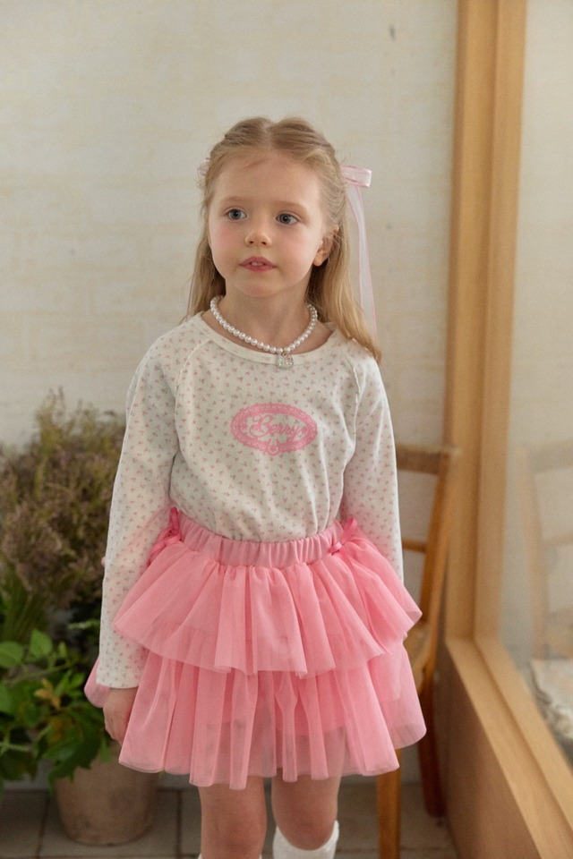 【1/26〆予約】<berryberry>  Flower nagrang T