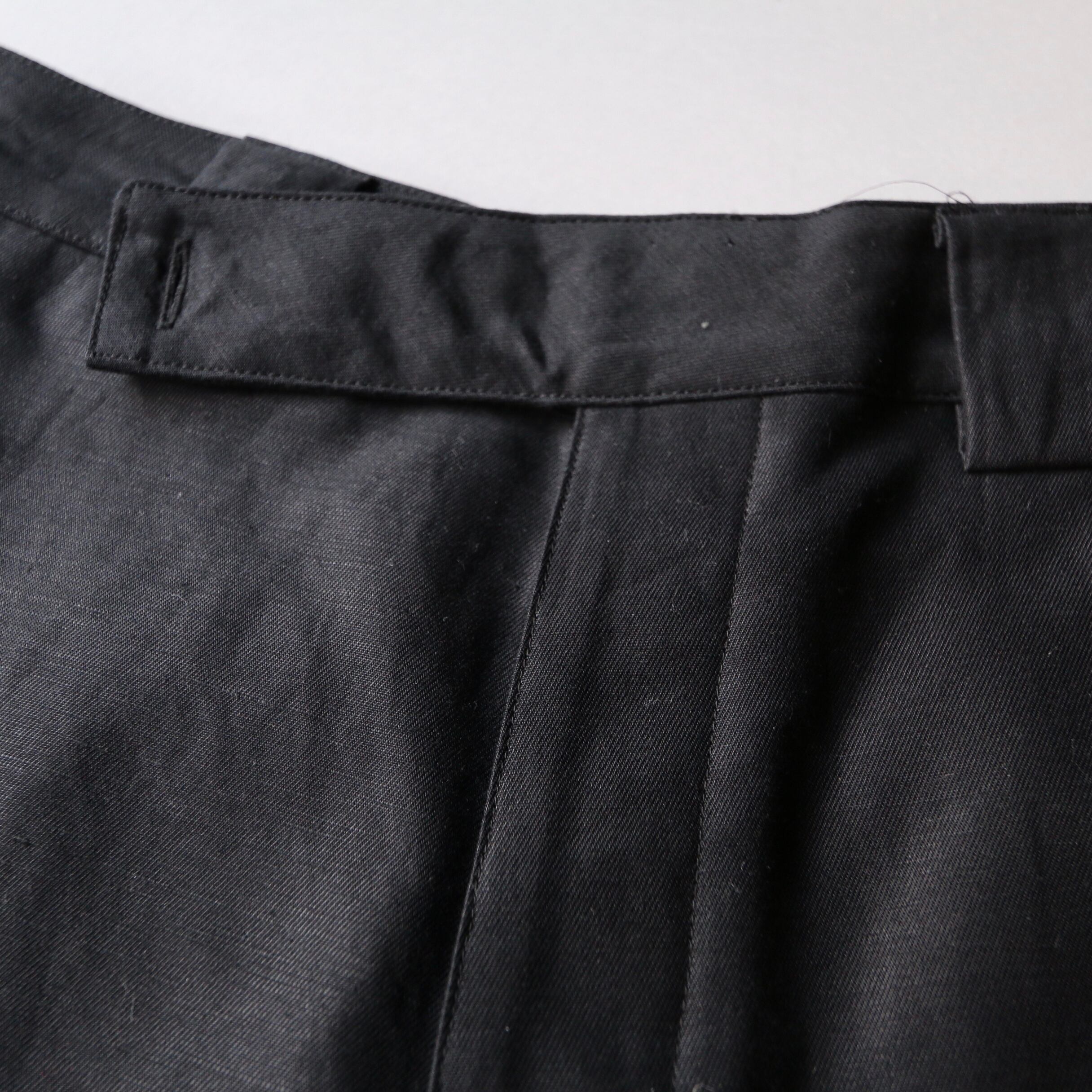 THE HINOKI オーガニックコットンリネンチノパンツ black #TH21S-6