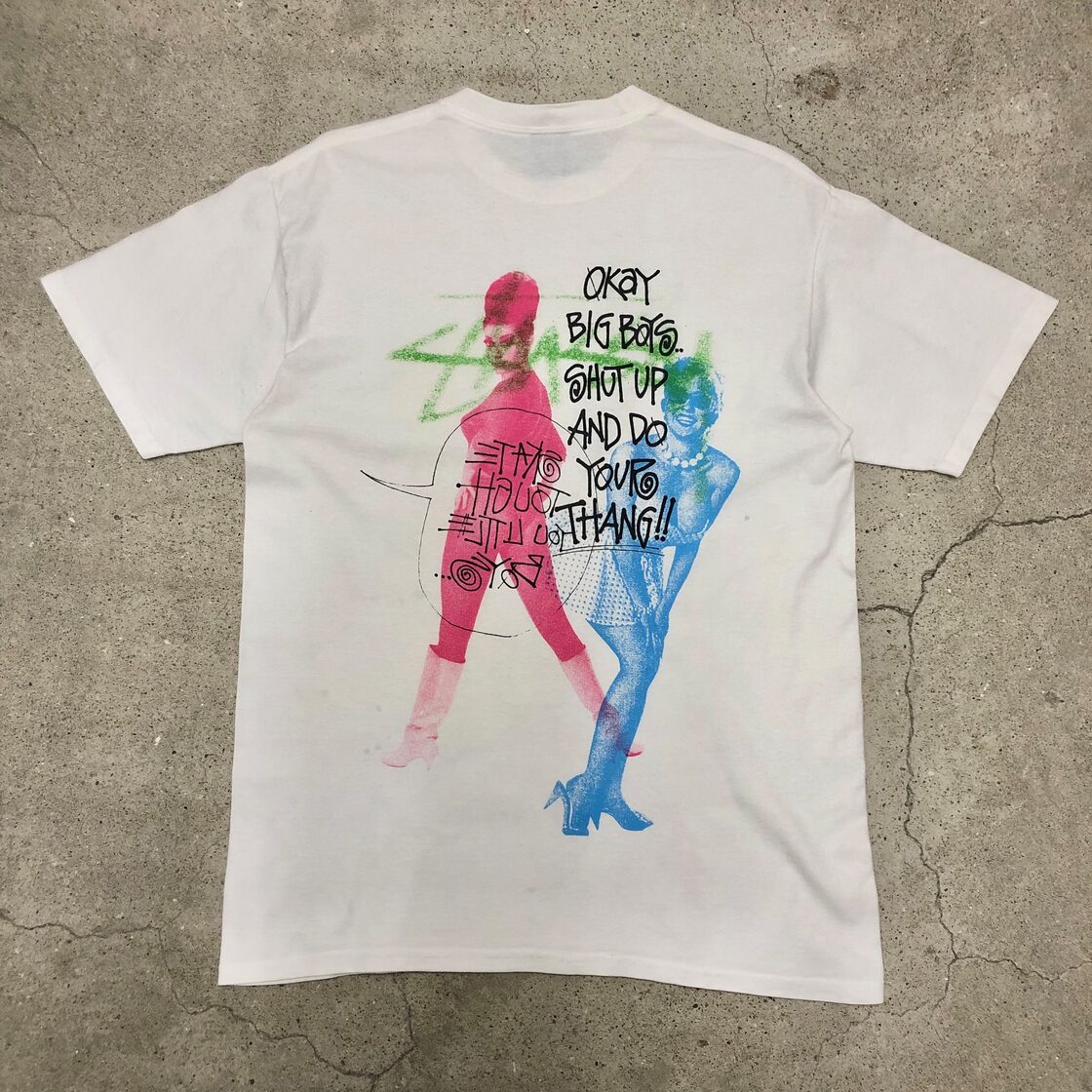 00s STUSSY/FOR JAH IRIE FEELING Tee/BIG BOYS/M/プリントTシャツ 