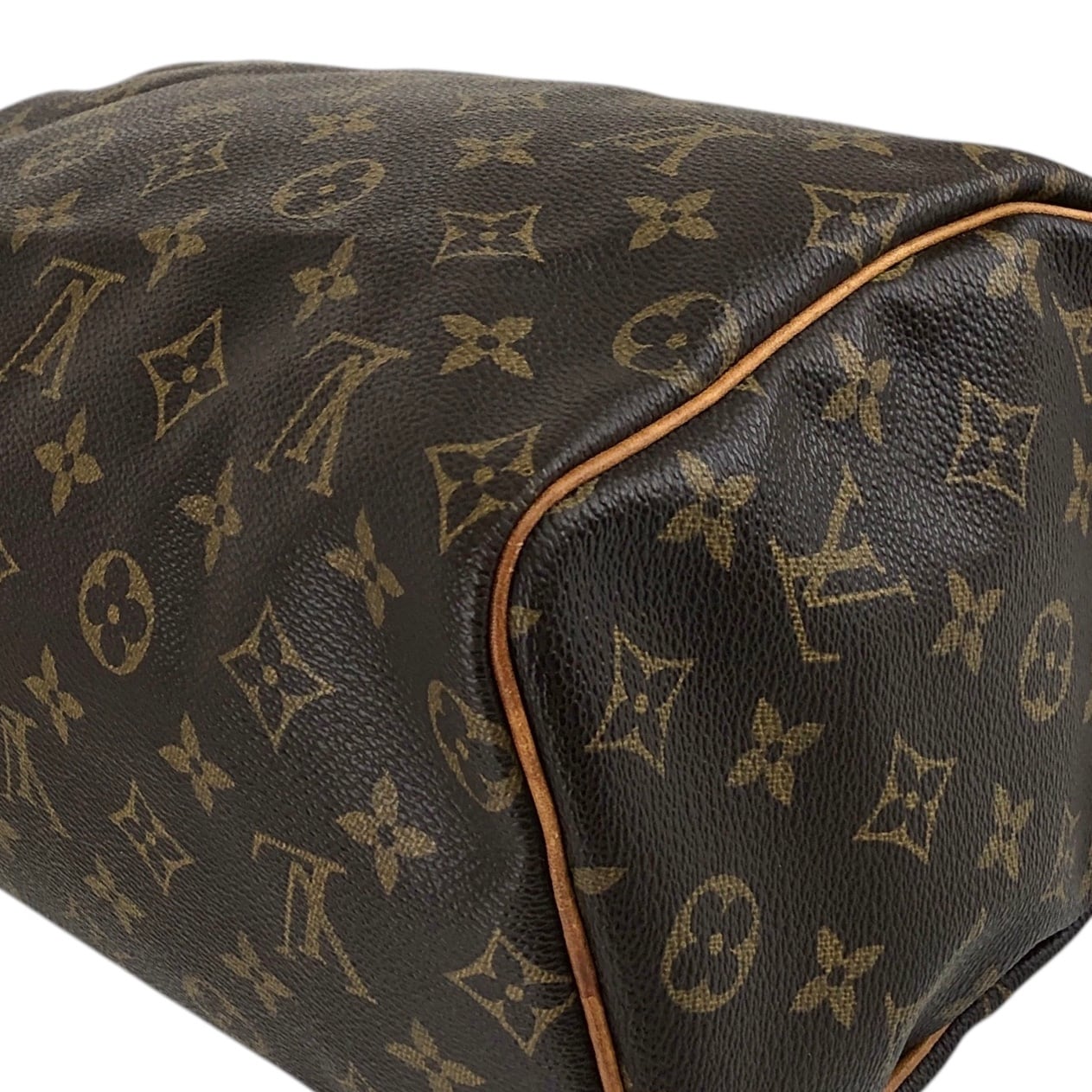 LOUIS VUITTON ルイヴィトン モノグラム ハンドバッグ ブラウン PVC