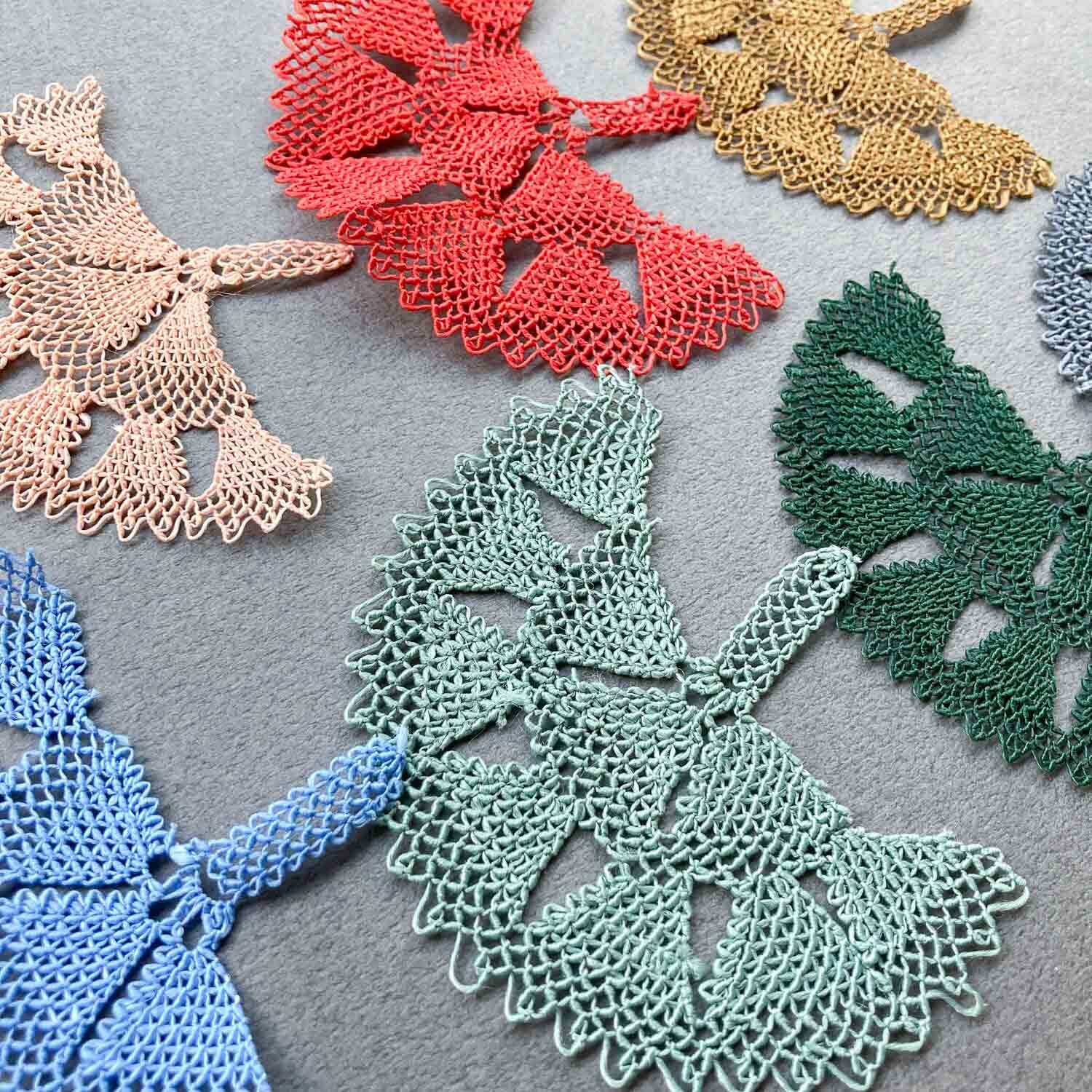 再入荷〉扇型手編みトルコオヤレース（シルク/7色） | Dua