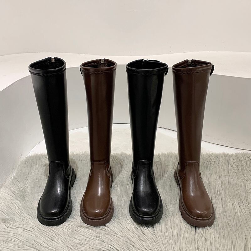 ブーツレッドジッパーバックルブラックカジュアル 靴 シューズ フェイクシューズ49427142847