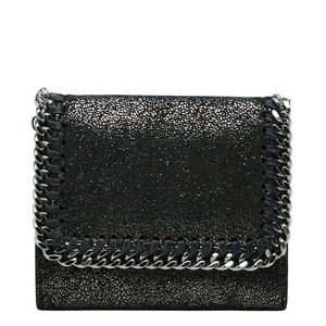 ステラマッカートニー ファラベラ 三つ折り財布 ブラック ポリエステル シャギーディア レディース Stella McCartney 【中古】