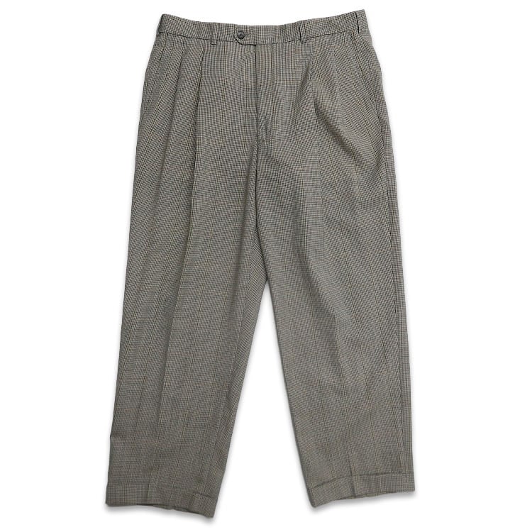 古着 ドッカーズ DOCKERS ツータック スラックス パンツ ネイビー 表記