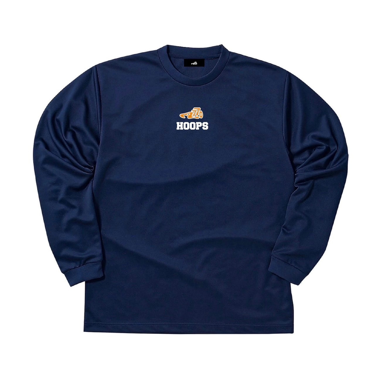 KICKS Logo dry Long T-shirt  /  navy×orange