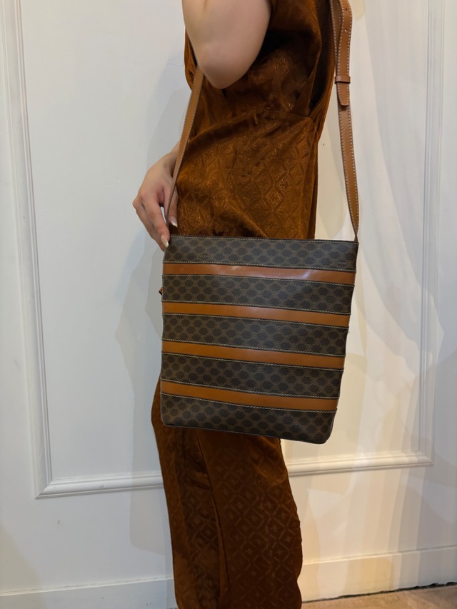 CELINE / Macadam Border Shoulder Bag (O)