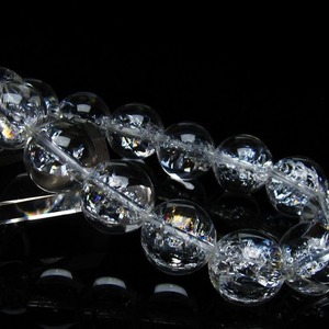 アイリスクォーツ 水晶 ブレスレット 16mm 一点物 メール便可 [M便 1/10] 111-35513