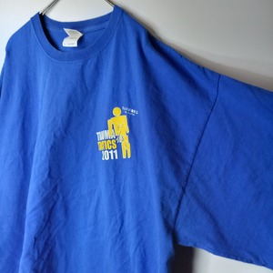 ギルダン　クルーネック　プリントTシャツ　半袖　企業ロゴ　ヘビーコットン　2XL