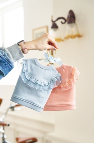 即納【MYLITTLEDOG】Blossom Sweatshirt (blue)