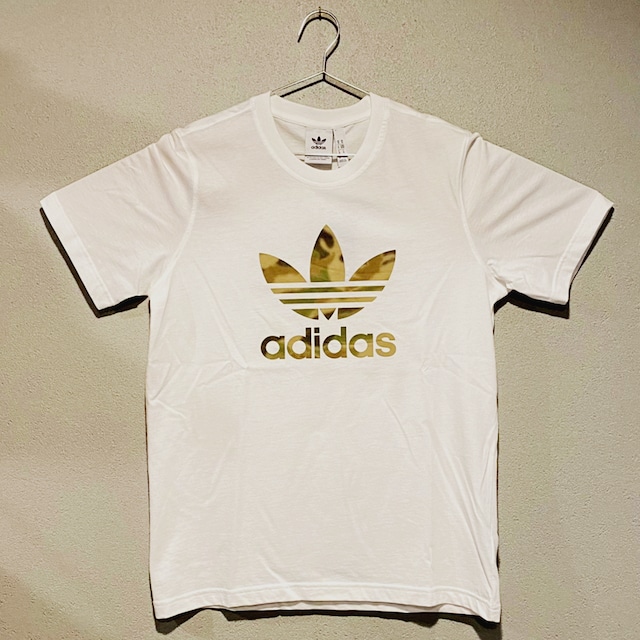 【並行輸入品】adidas ショートスリーブTシャツ CAMO INFILL TEE ホワイト×カモ WHITE×CAMO 白 淡い迷彩 半袖 アディダスオリジナルス トレフォイル