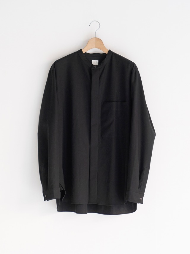 SEYA　RAYMOND AUTUMN SHIRT　REAL BLACK　LZ01283F73