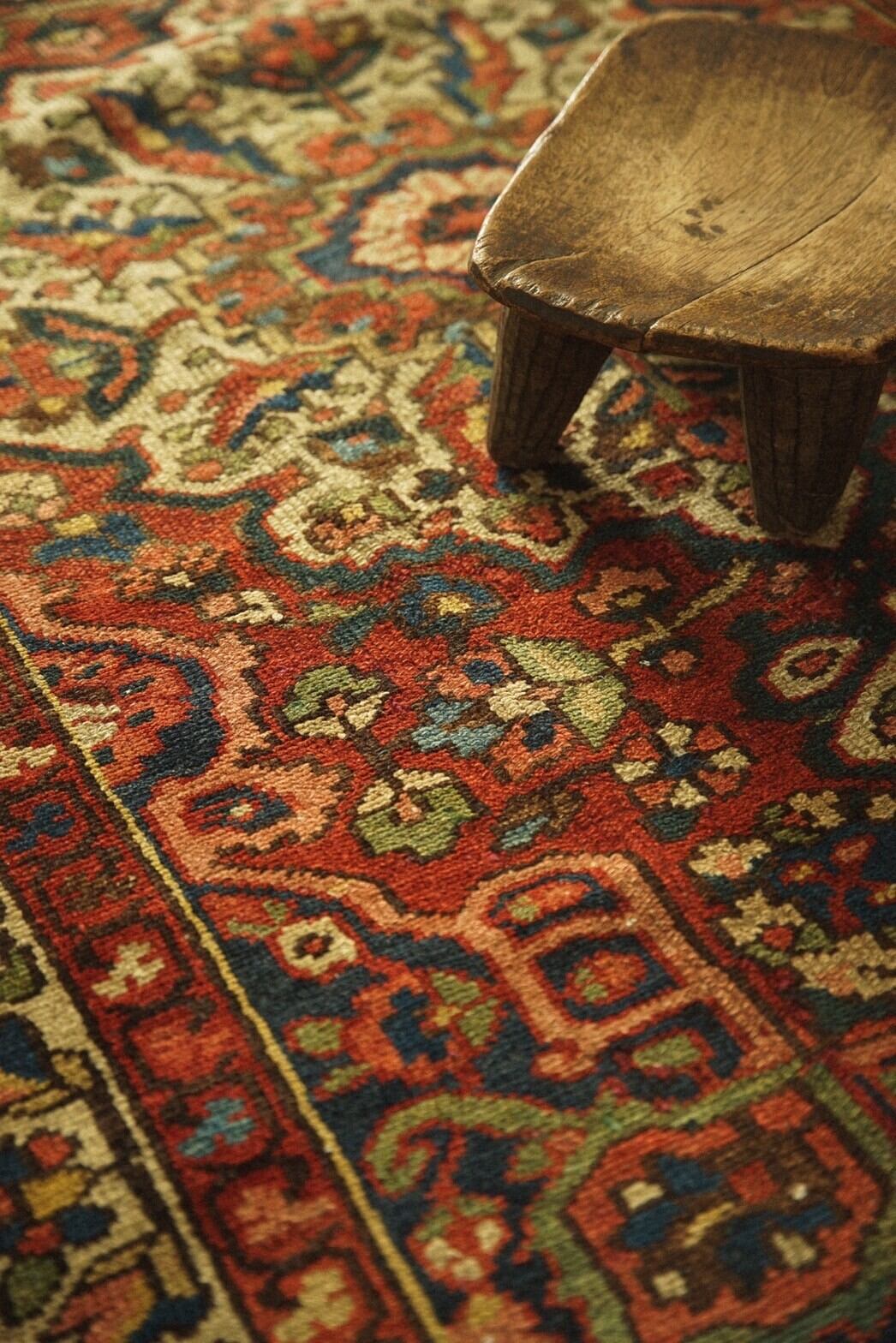 194×84 ヴィンテージラグ　バクティアリ　手織ラグ 194×84 ヴィンテージラグ バクティアリ 手織ラグ