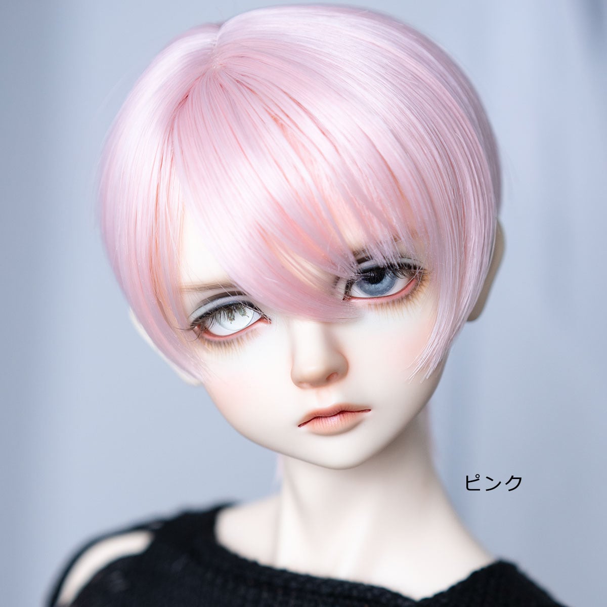 アイシードール ネオブライス 頭皮付き ウィッグ 桜ピンク ショート 
