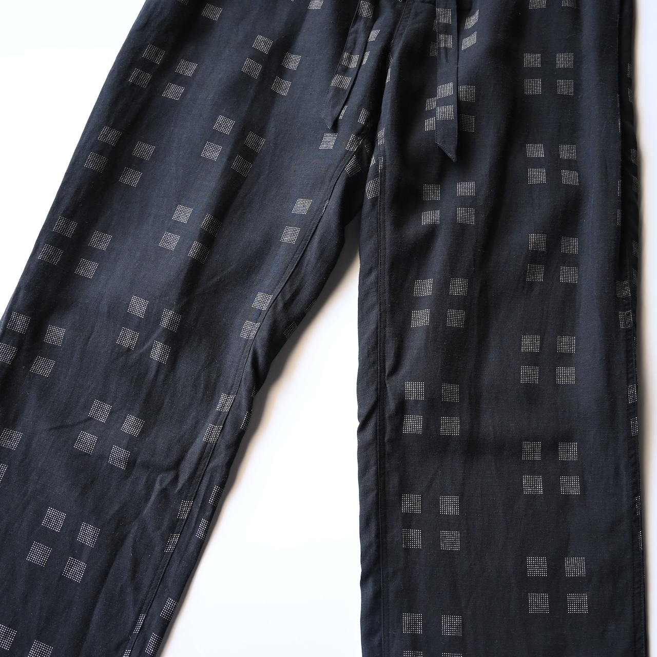 OLD JOE / ORIGINAL PRINTED EASY TROUSER (Square Dot)