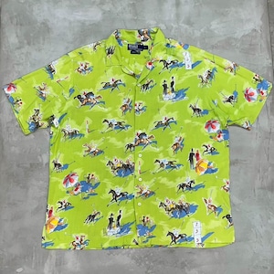Polo Ralph Lauren Open Collar Viscose Shirt “made in ITALY”