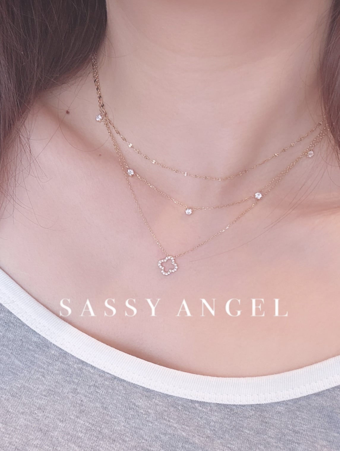 クローバーシルエットペンダント [229] | SASSY ANGEL