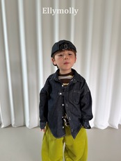 韓国子供服 / 26Autumn / ELLY MOLLY / キャンパス配色Tシャツ / 秋服 *5~19*