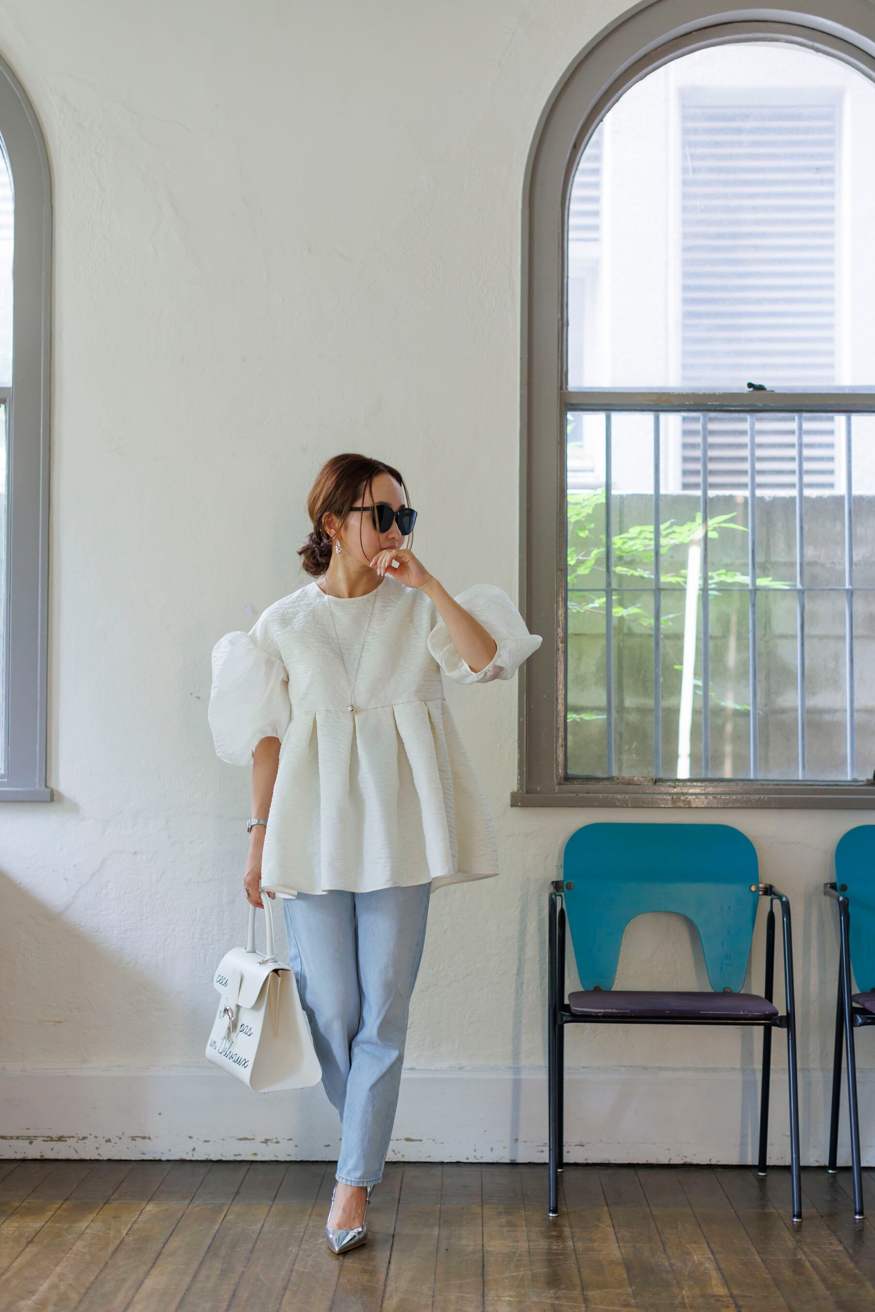 再販】11/17(Fri)21:00- Silky Jacquard Blouse AW color | Bluelea